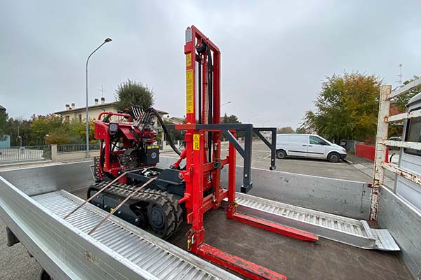 Elevatore Duplex Tecnoagri foto sul campo